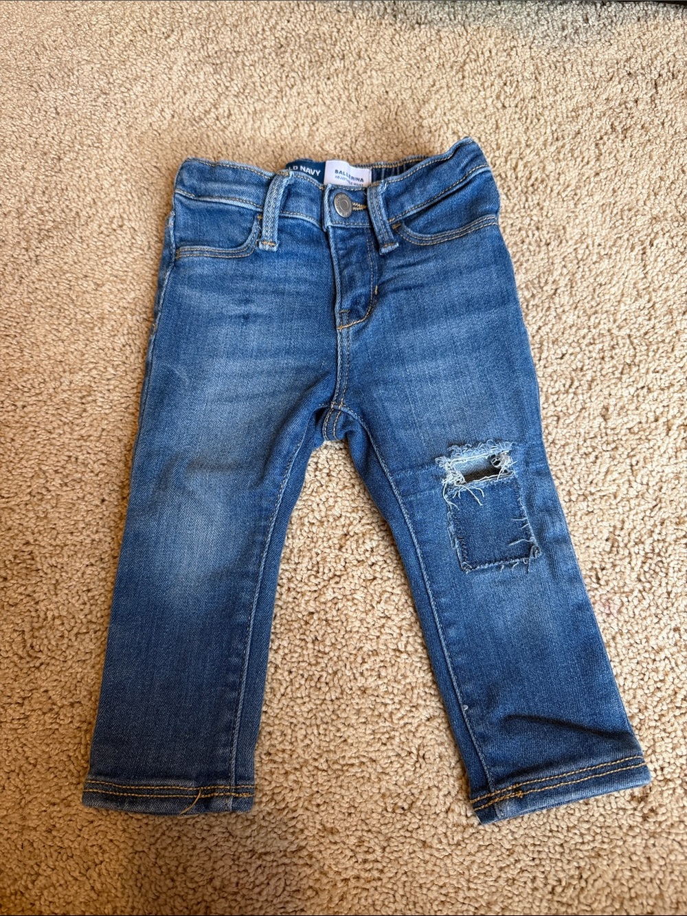 Old Navy Blue Distressed Toddler Jeans